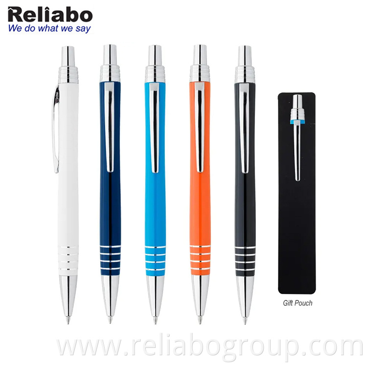 Retractable Ballpoint Pen with Comfortable Grip Blue Ink 1.0mm Assorted Colors Click Pen